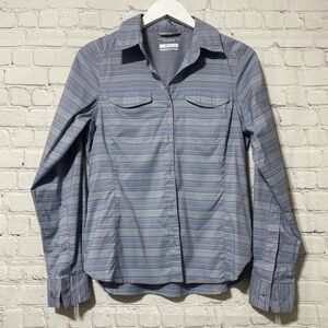 Columbia blue shirt for women blue color Omni shade sun protection